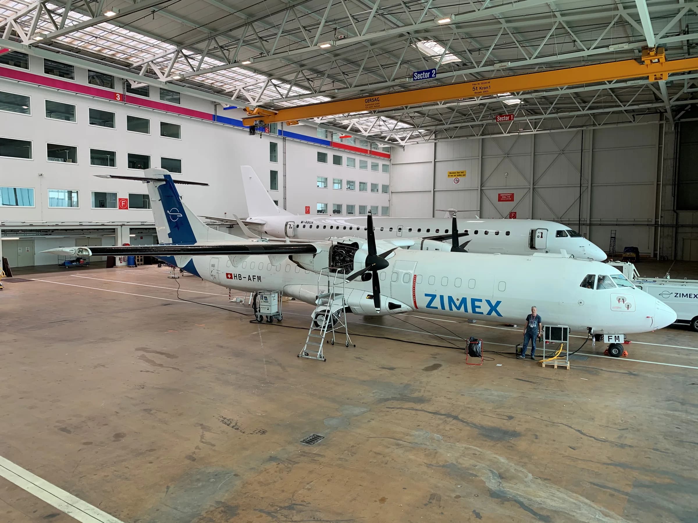 HB-AFM in the hangar, just delivered.